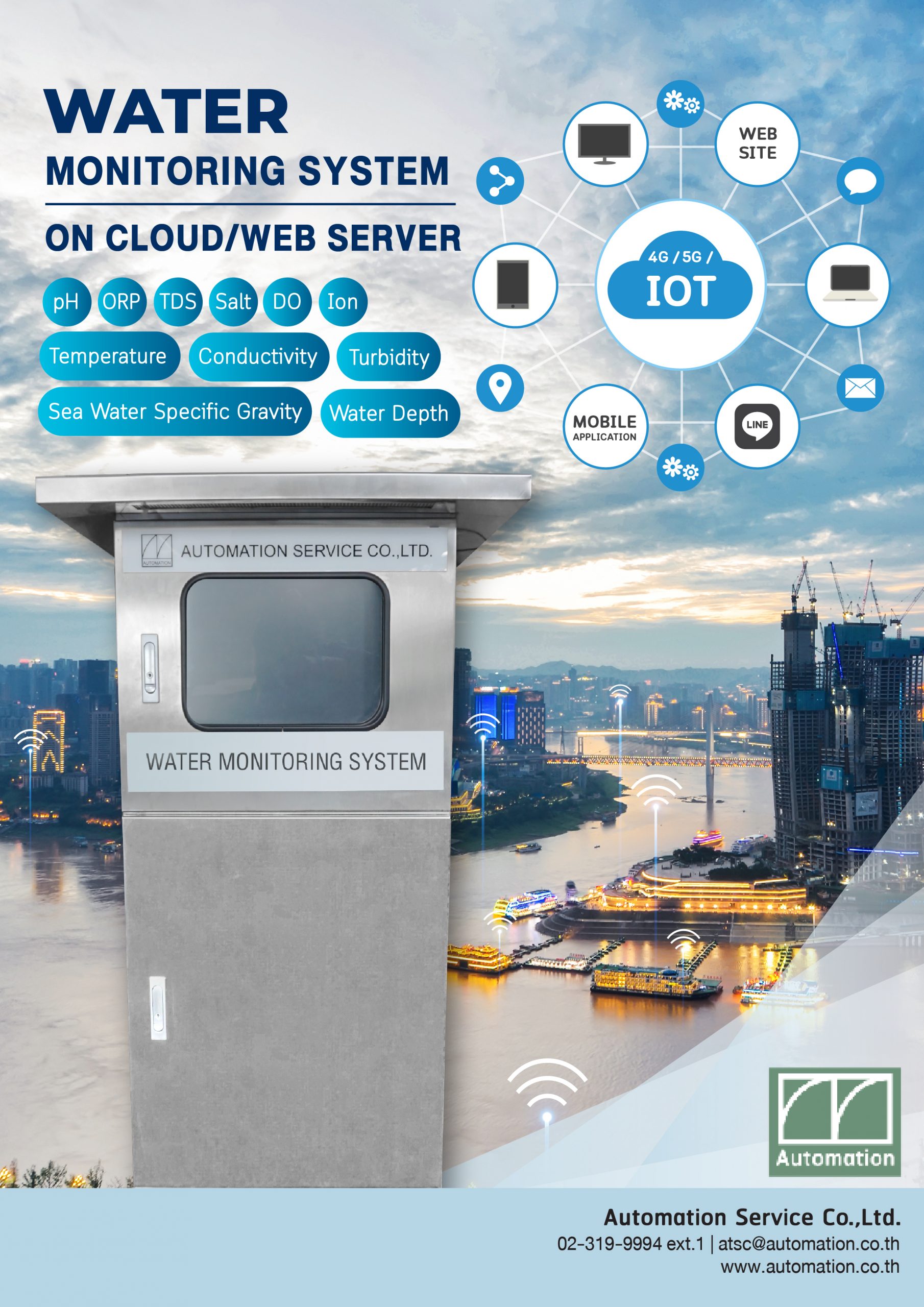 Water Mointoring System On Cloud / Web Server Water Monitoring System On Cloud / Web Server