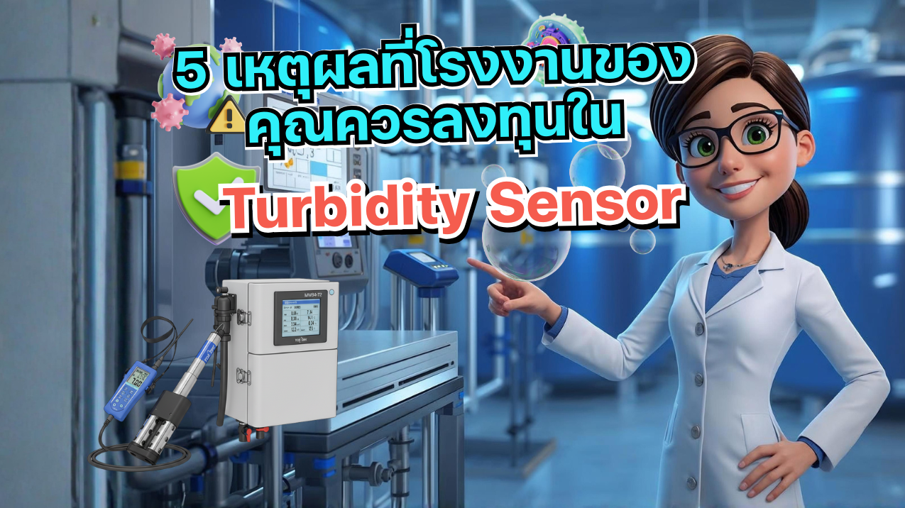 5 เหตุผลที่โรงงานของคุณควรลงทุน Turbidity Sensor
