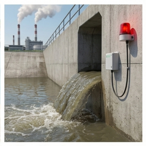 เครื่องตรวจวัดน้ำมันบนผิวน้ำ สำหรับระบบบำบัดน้ำเสีย