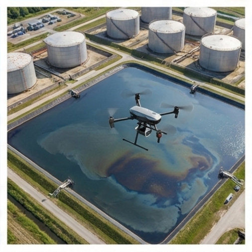 เครื่องวัดน้ำมันบนผิวน้ำ สำหรับอุตสาหกรรมปิโตรเคมี