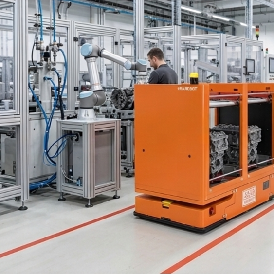 Conveyor Mobile Robot ในอุตสาหกรรมการผลิต